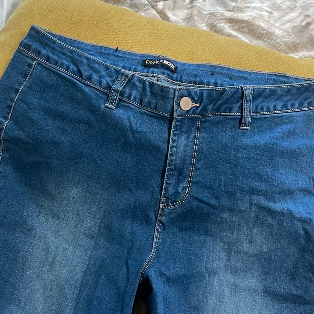 Blue Fashion Nova Flare jeans